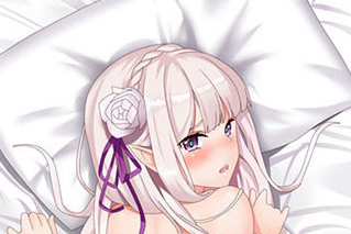 Emilia - Re Zero Long pillow anime japenese love pillow cover